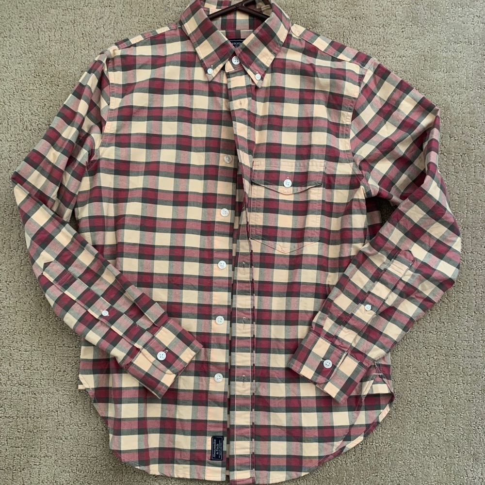 Men’s Abercrombie long sleeve woven shirt